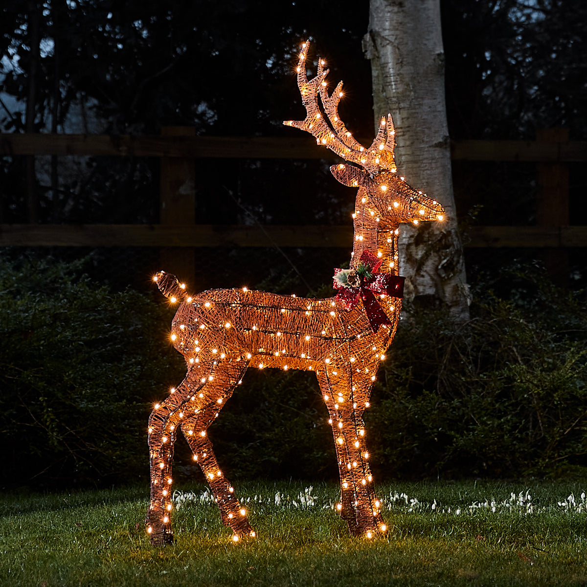 Harewood LED Rentier Vater braun