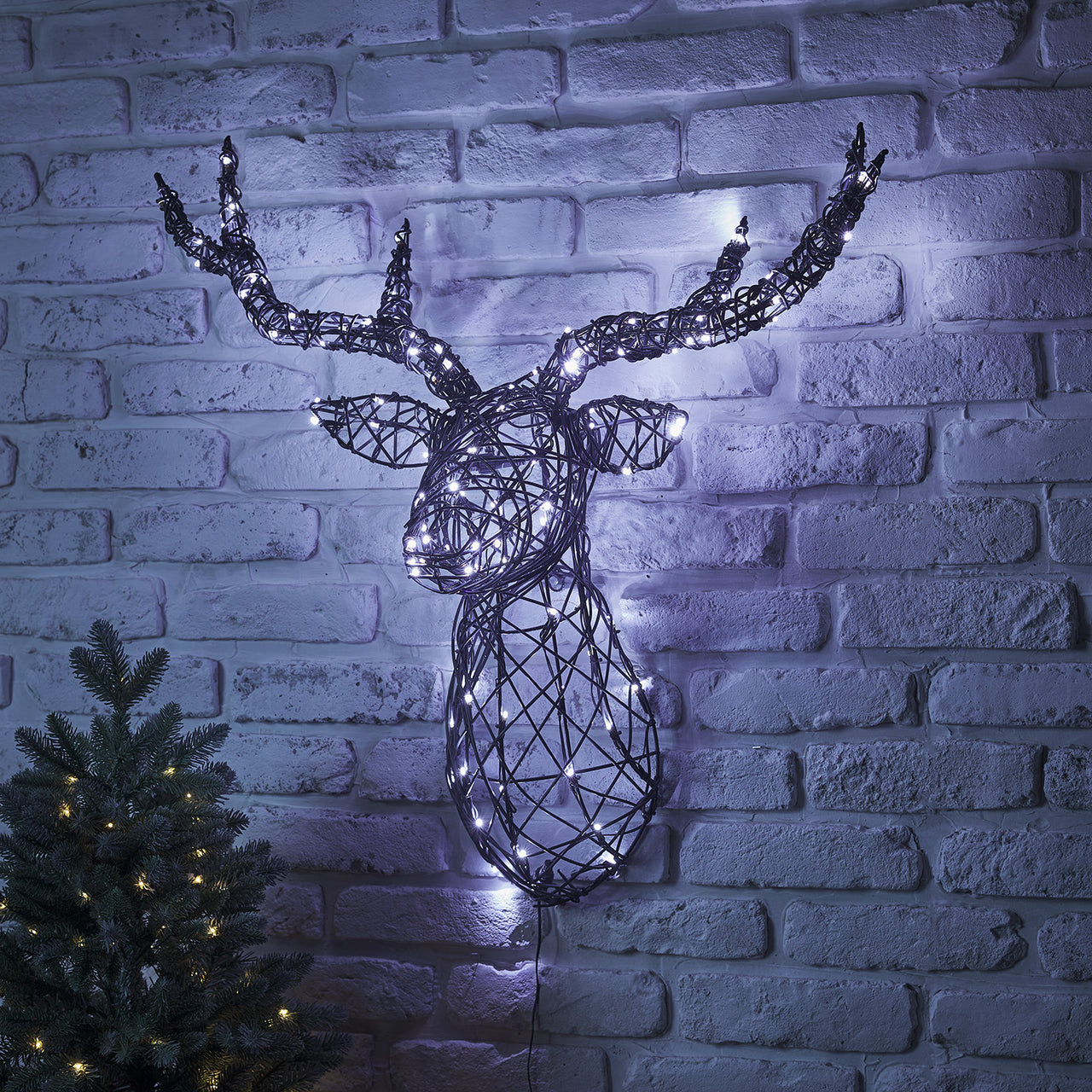 LED 24v außen Harlow – Weihnachtsdeko Hirschgeweih Rattan